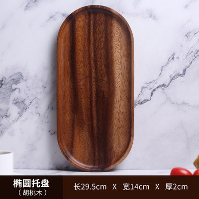 A walnut solid wood tray snack tray