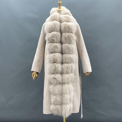 A double-sided woolen coat