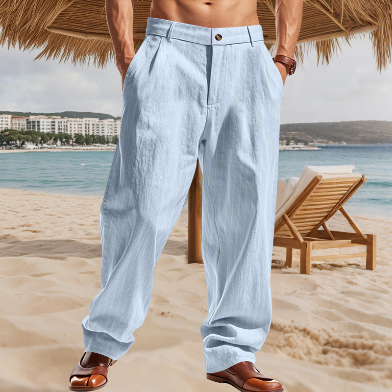 A striped men's trousers