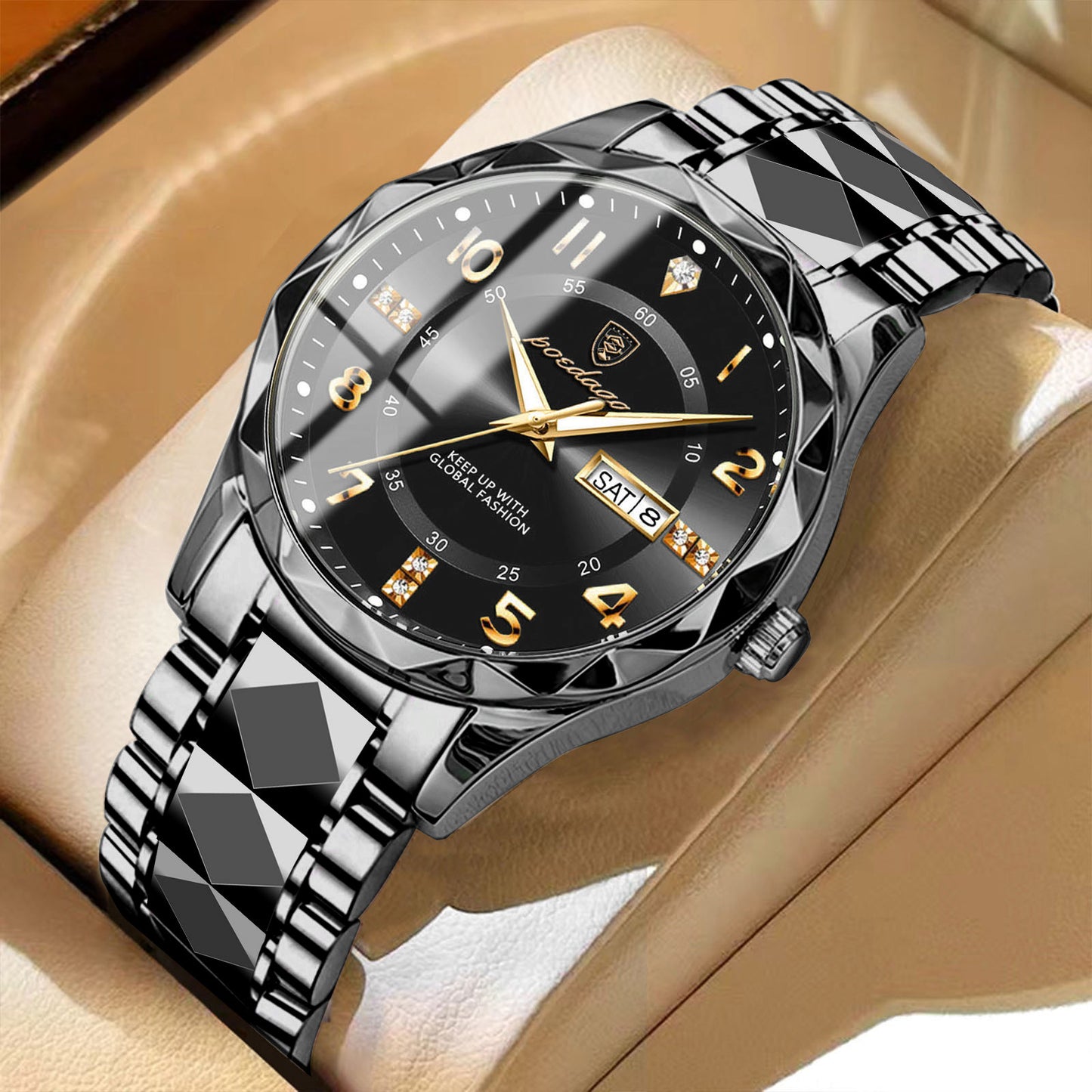 A new men's watch luxury waterproof luminous quartz watch