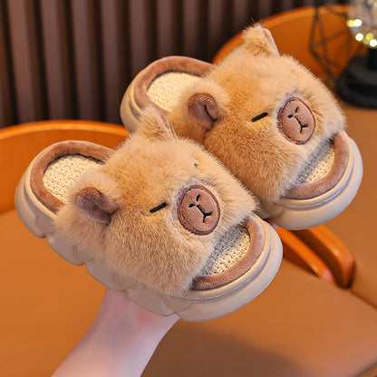 A children's thermal slippers