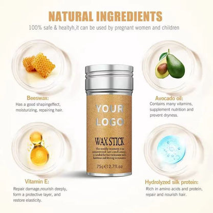 A 75g hair wax stick cross-border spot foreign trade moisturizing, moisturizing, setting, anti-frizz and broken hair finishing cream wholesale - Mixbatch