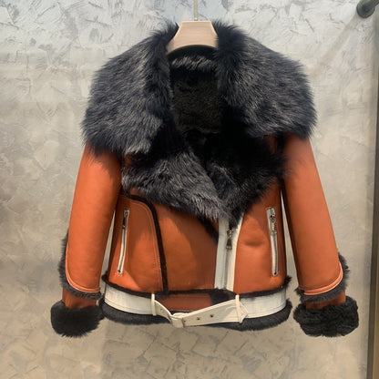 A short fur jacket