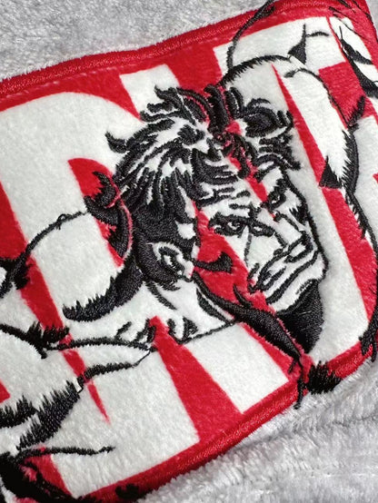 T European and American Christmas series autumn and winter coral fleece couple loungewear pajamas set