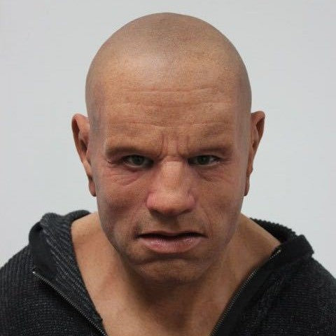 A Breaking Bad old white mask bald old man latex hood Halloween Cosplay funny props