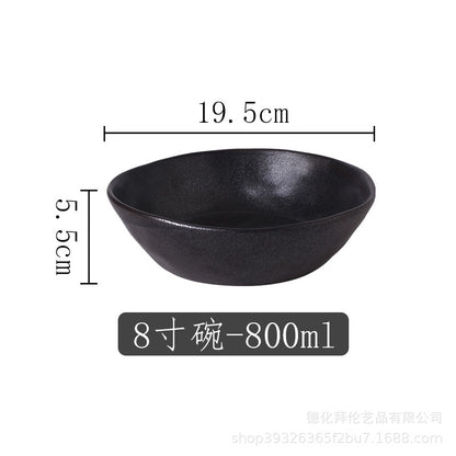 A Japanese kiln ceramic tableware creative hotel steak plate