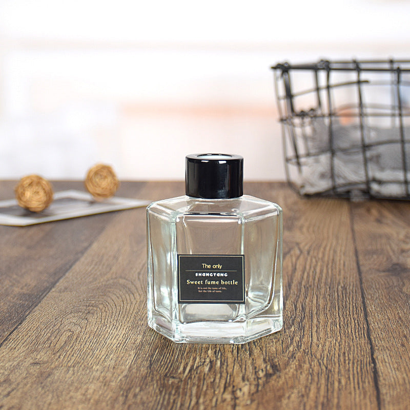 A Aromatherapy bottle square round 100ml rattan fireless aromatherapy volatile bottle perfume glass bottle