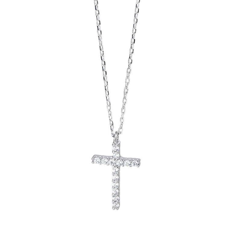 A S925 Sterling Silver Cross Necklace