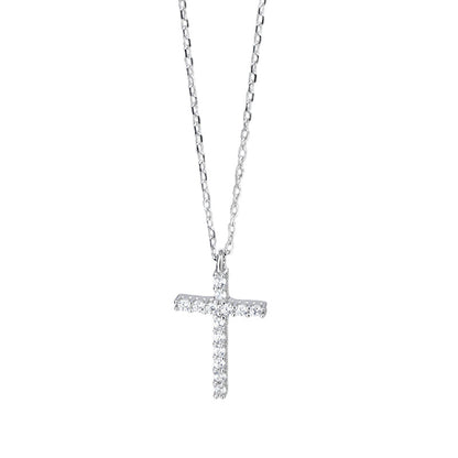 A S925 Sterling Silver Cross Necklace