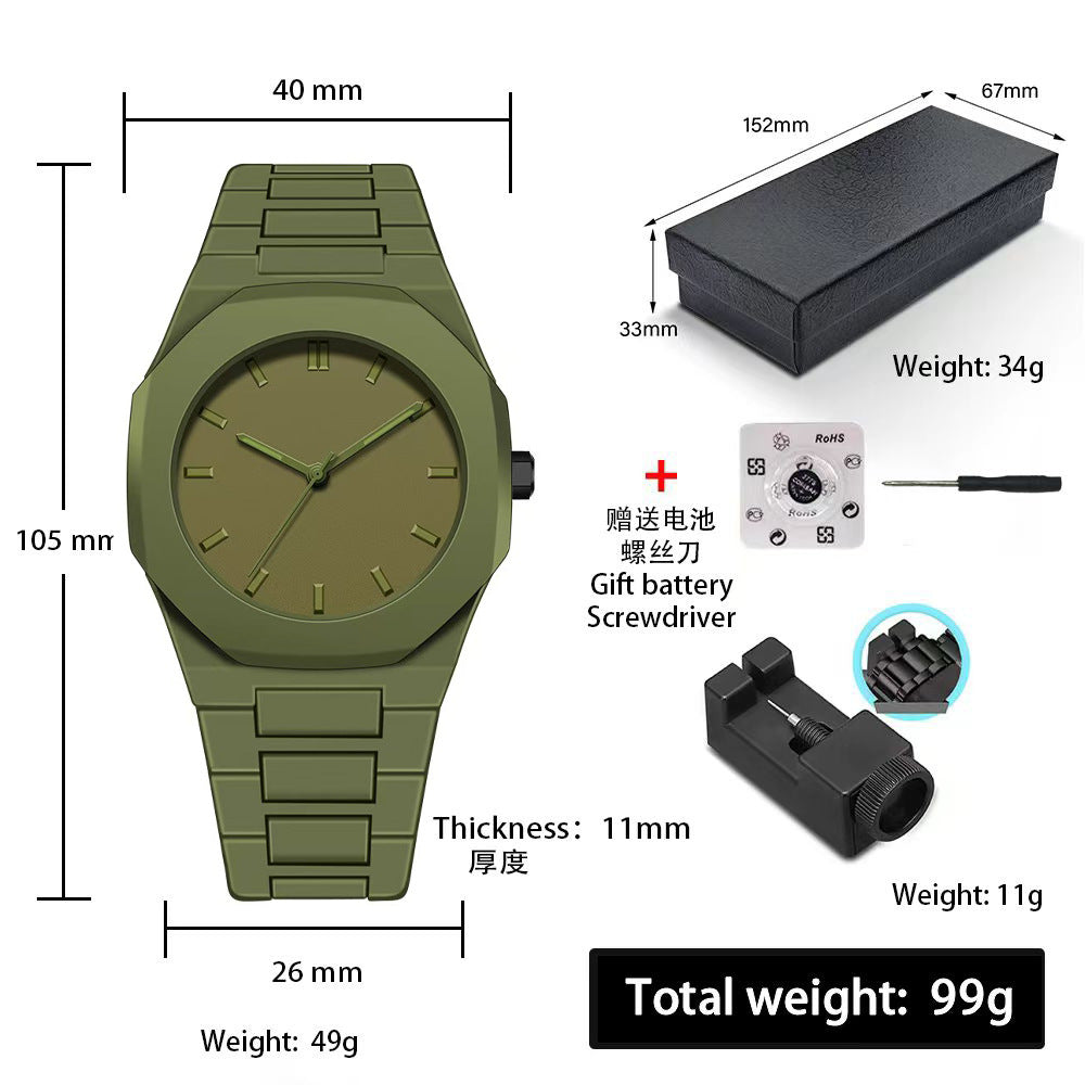 A Men's Premium Waterproof Women's Watch South East Asia Middle East Popular Plastic Men's Quartz Watch