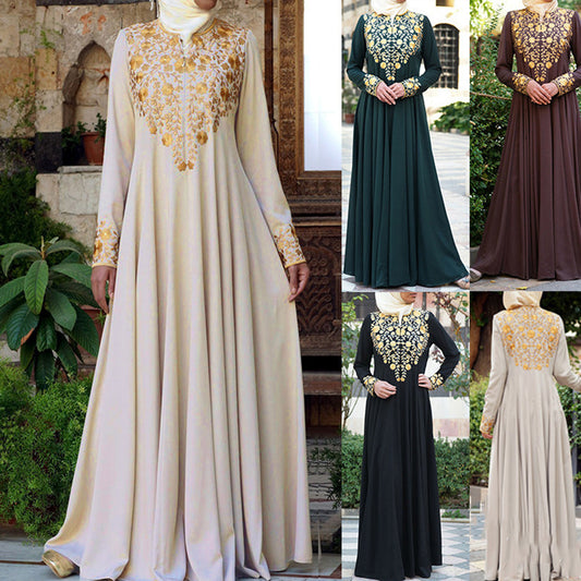 A long dress printed fashion dress