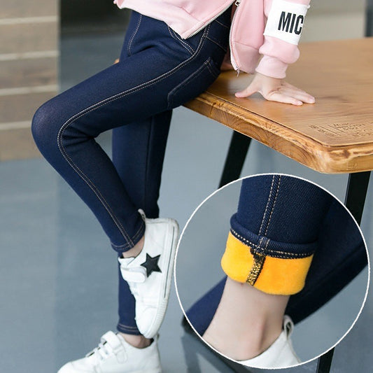 A children's fleece leggings