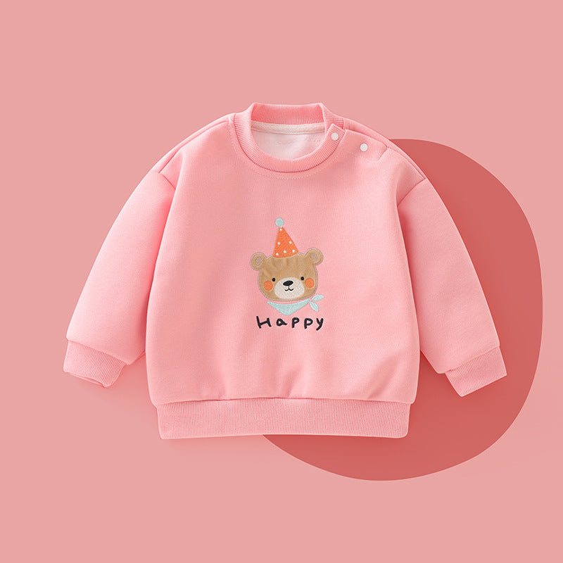 A children's long-sleeved sweater