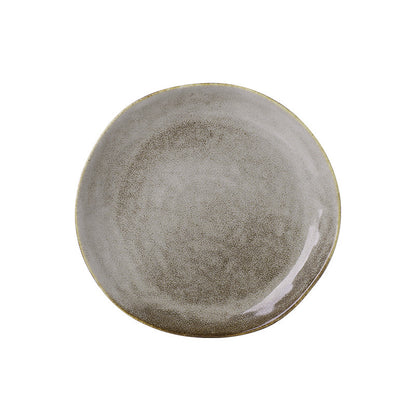 A Japanese kiln ceramic tableware creative hotel steak plate
