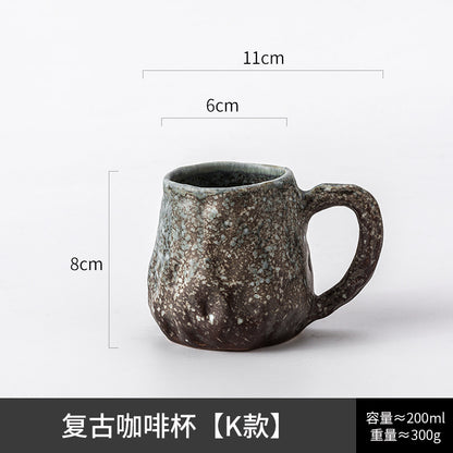 A creative ceramic cup and saucer