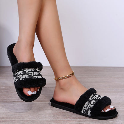 A plush slipper