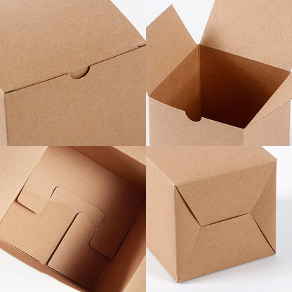 A wholesale kraft paper figure blind box empty box small doll gift box square carton white card toy packaging box moq: 50 pieces - Mixbatch