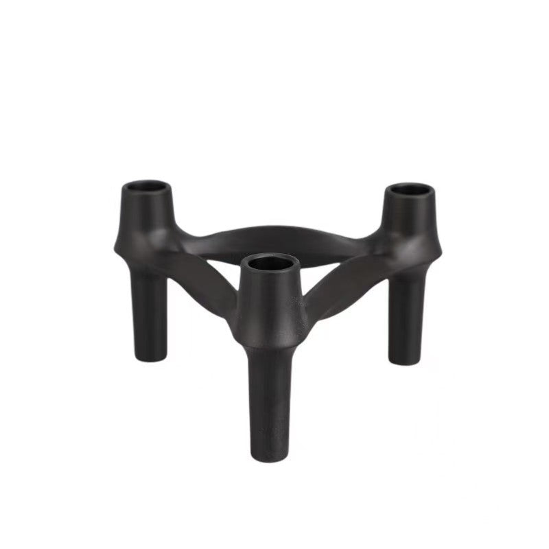 A tripod candlestick alloy decorative ornament