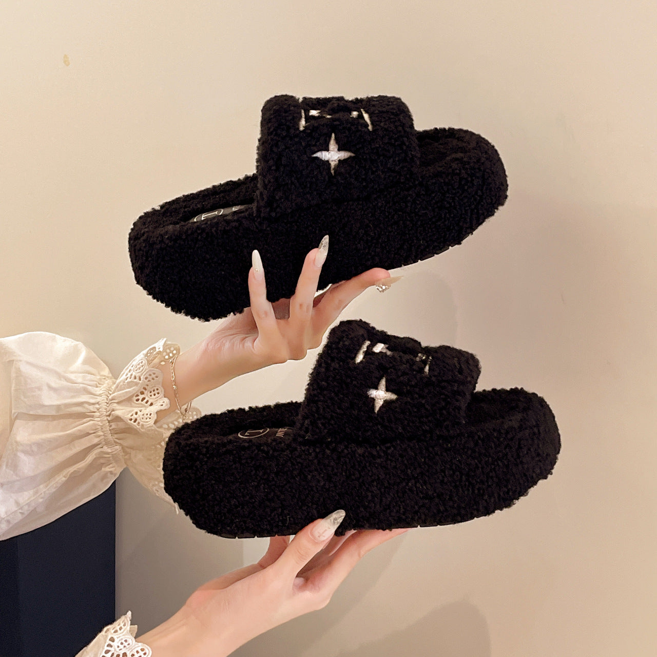 A plush slipper