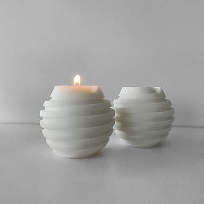 A threaded ball silicone mold