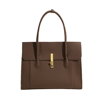 A shoulder handbag
