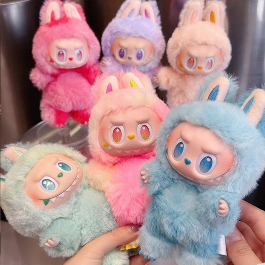 A 3rd generation plush pendant Macaron blind box doll tide play