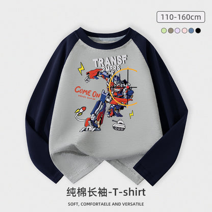 A long-sleeved T-shirt top