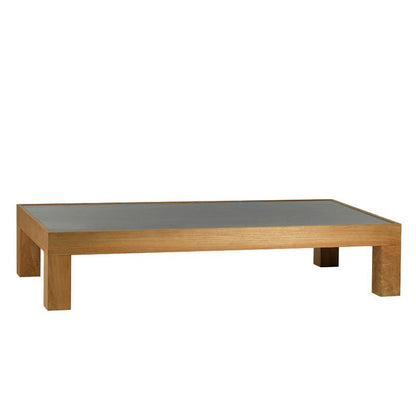 A Nordic outdoor sofa combination teak villa courtyard garden furniture B & B wind outdoor terrace solid wood small coffee table - Mixbatch