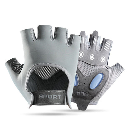 A Fitness half-finger gloves Women's equipment training Non-slip and wear-resistant Outdoor breathable men's spinning bicycle riding Cross-border A36J