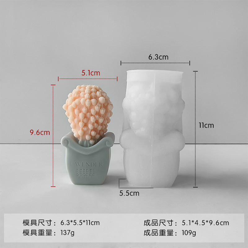 A Scented candle silicone mold