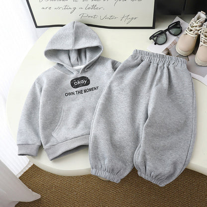 A children's fleece sweater set