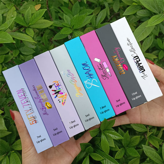 A source manufacturer customized cosmetics packaging box, eyebrow pencil box, perfume box, silver card carton, laser card carton MOQ: 2000PIECE - Mixbatch