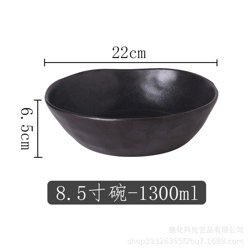 A Japanese kiln ceramic tableware creative hotel steak plate