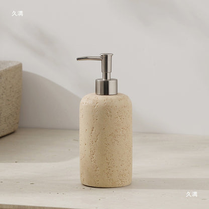 طقم حمام من حجر الترافرتين