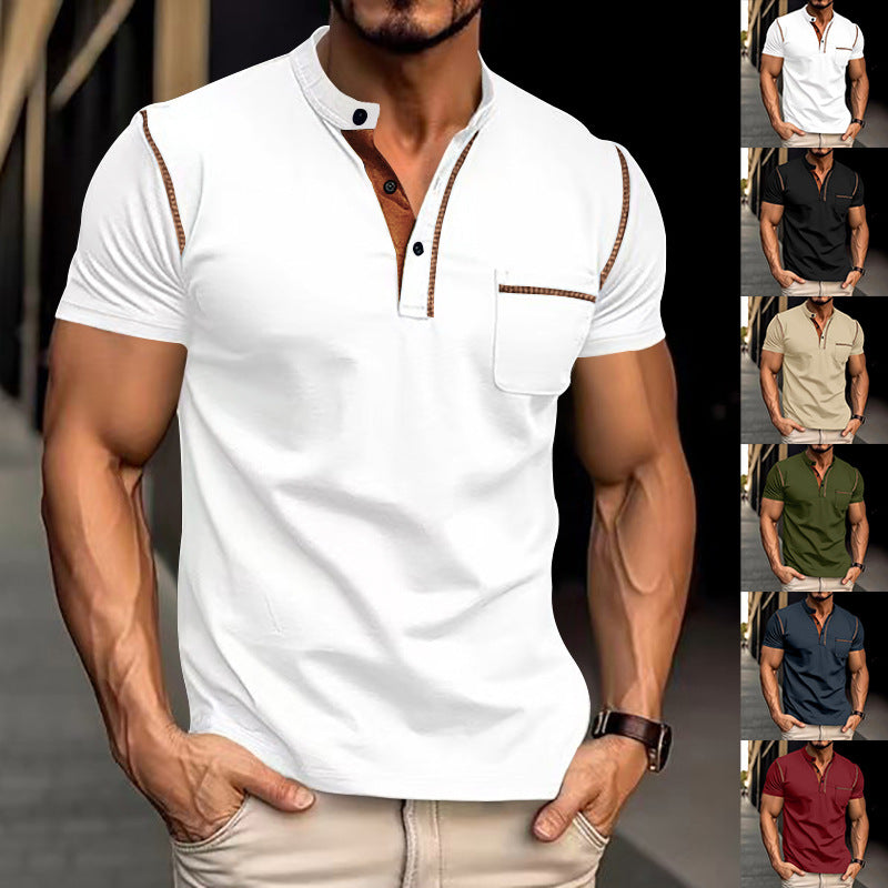 A men's short sleeves