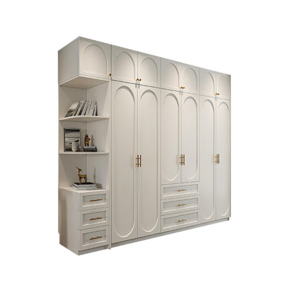 A The solid wood wardrobe with OSB board ENF grade melamine paint finish