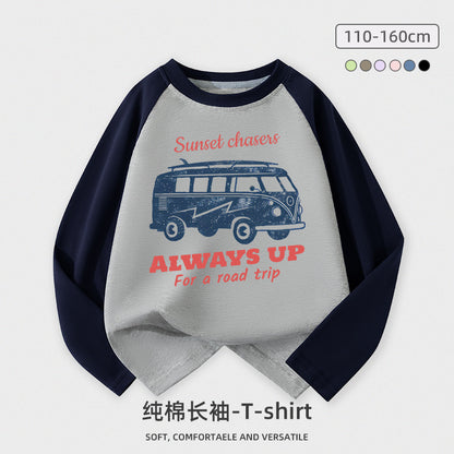 A Children's cotton long-sleeved top