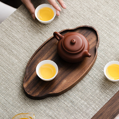 A walnut solid wood tray snack tray