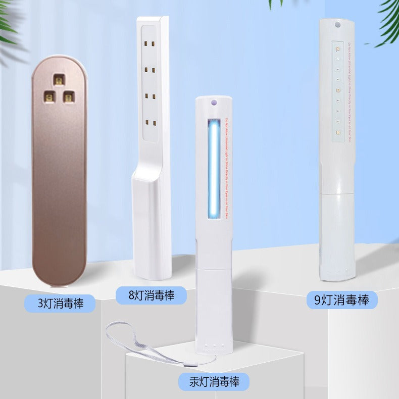 A UV led hand-held portable disinfection stick