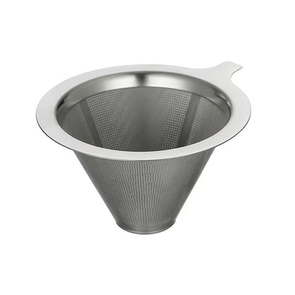 A 304 coffee filter screen filter cup hand brewing coffee utensils set filter paper free ultra-fine encryption coffee funnel