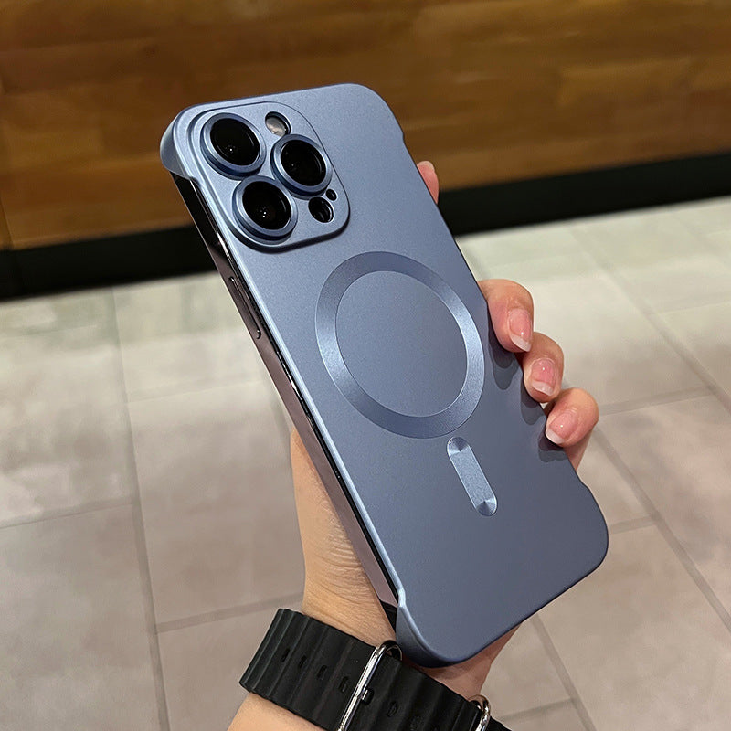 A Magnetic borderless phone case