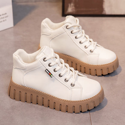 Autumn and winter new Martin boots fashion casual Joker women&#039;s shoes single cotton with non-slip lightweight casual shoes. - Mixbatch