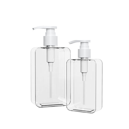 A 300ml transparent bottle Pet cat and dog fragrant body wash bottle PETG sub-packaging 200ml square plastic dilution bottle - Mixbatch