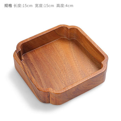 A walnut solid wood tray snack tray