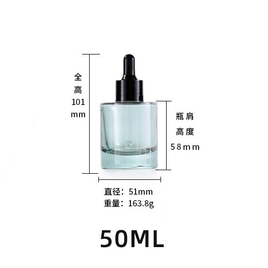 A dark green dark dropper bottle essential oil essence DIY high-end sub-packaging empty bottle - Mixbatch