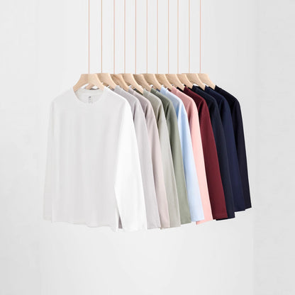 A cotton long-sleeved top