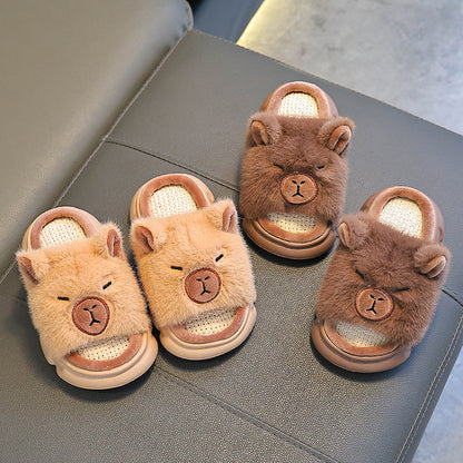 A children's thermal slippers