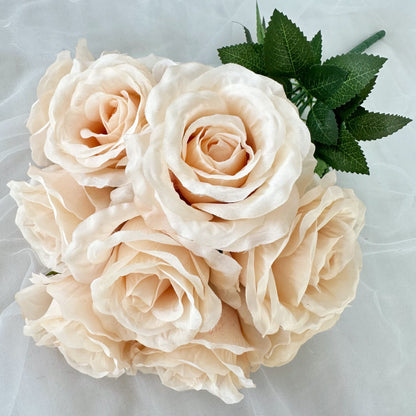 A 9 head Anna rose wedding home decoration rose auditorium hotel scene set DIY design fake flower