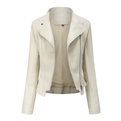 A Ladies PU Leather Jacket