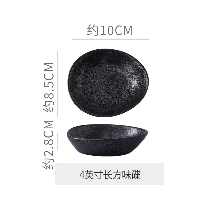 A Japanese kiln ceramic tableware creative hotel steak plate